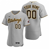 Pittsburgh Pirates Customized Nike Gray Stitched MLB Flex Base 2020 Road Jersey,baseball caps,new era cap wholesale,wholesale hats